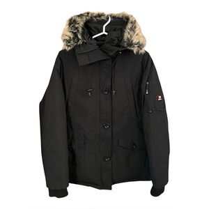 ECKO RED Women’s Black Parka Coat XL Down Filled